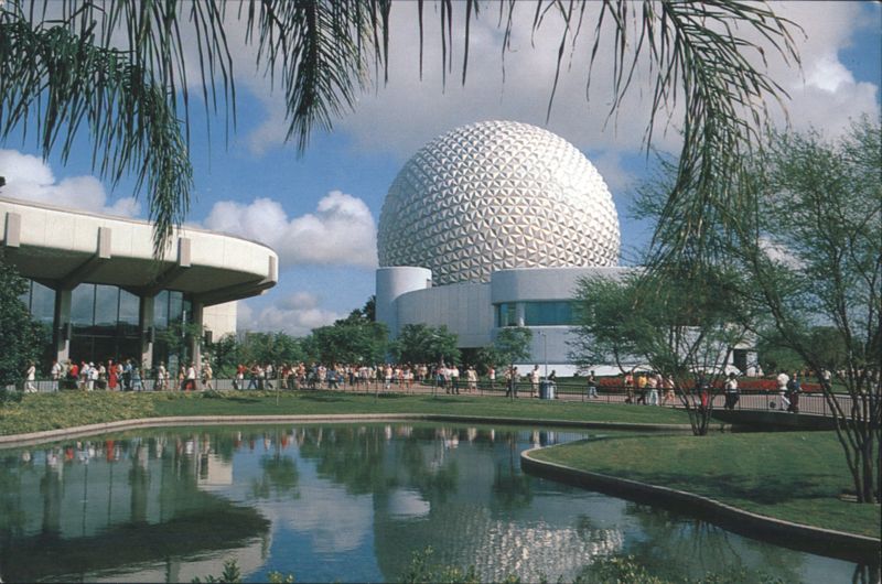 Epcot Center's Spaceship Earth and Communicore Disney