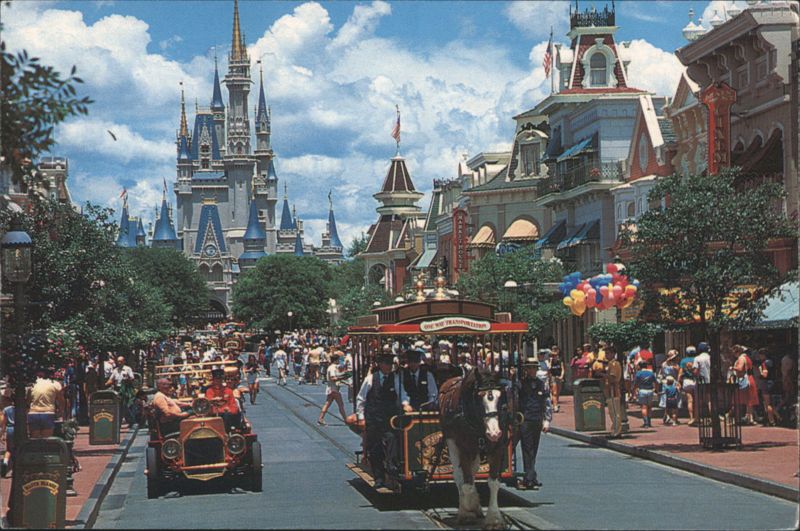 Main Street U.S.A. with Cinderella Castle, Walt Disney World