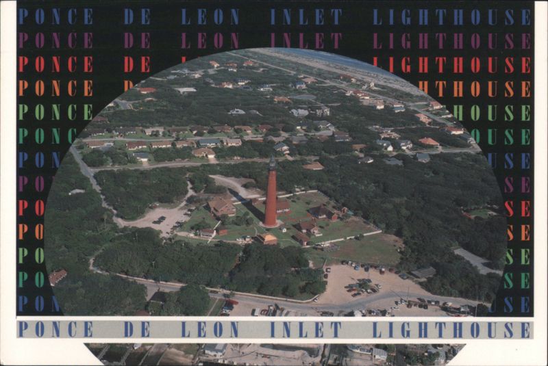 Ponce de Leon Inlet Lighthouse, Aerial View Ponce Inlet Florida
