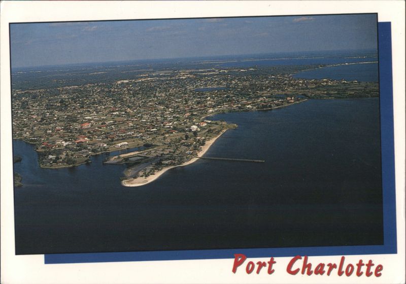 Aerial View of Port Charlotte, Florida Tom Parker