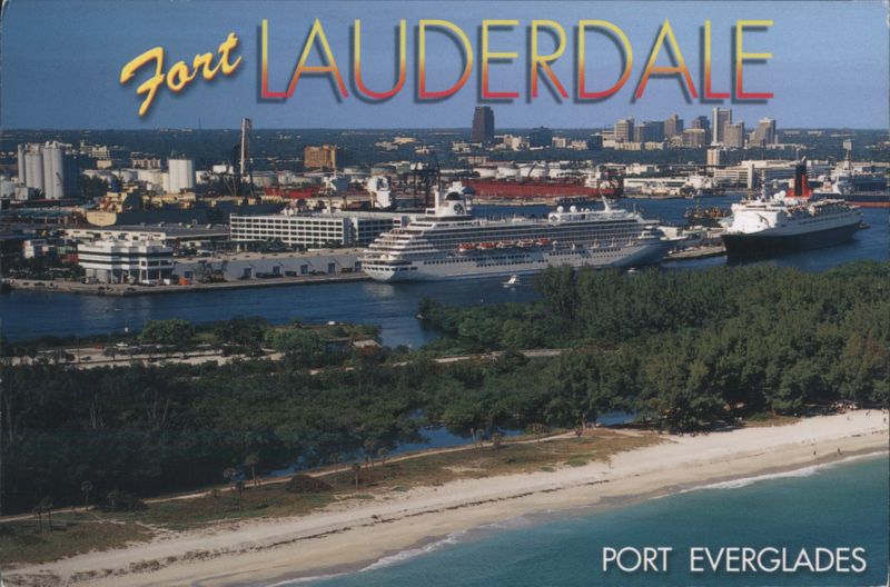 Port Everglades Cruise Ships, Fort Lauderdale Florida