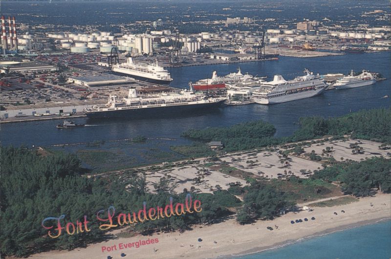 Port Everglades Cruise Ships, Fort Lauderdale Florida