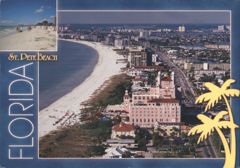 Aerial View of St. Pete Beach, Florida Saint Petersburg Beach