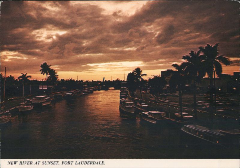 New River at Sunset, Fort Lauderdale Florida