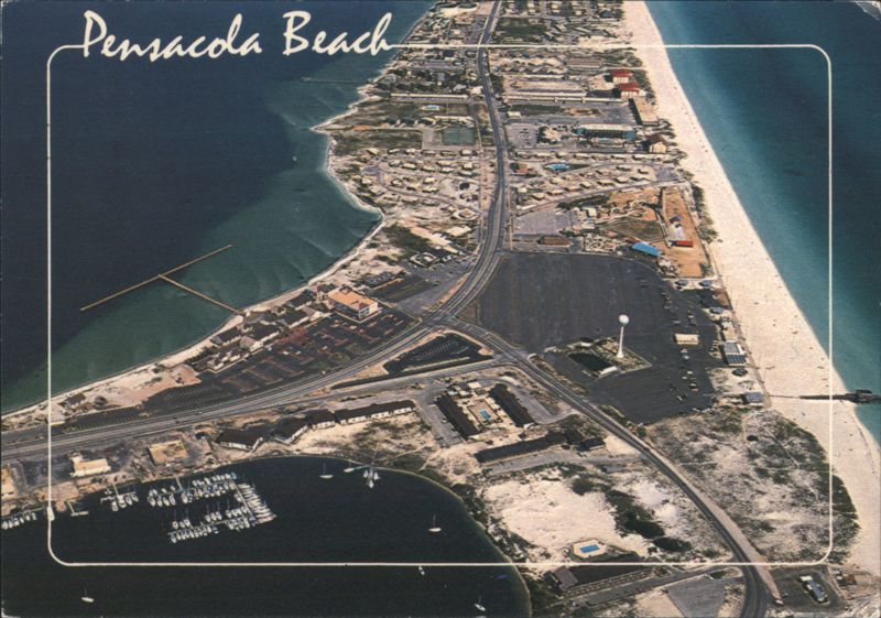 Aerial View of Pensacola Beach Florida