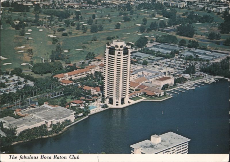 The fabulous Boca Raton Club, Aerial View Florida