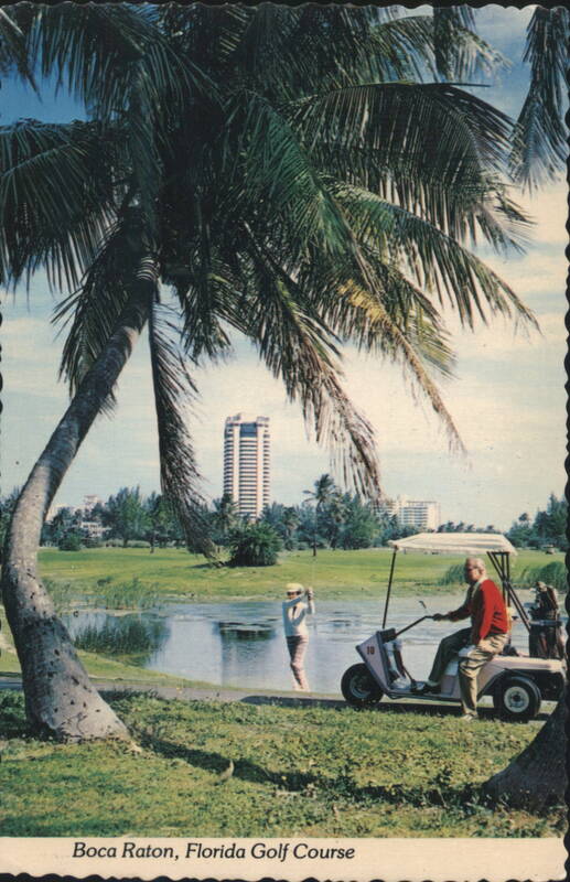 Boca Raton, Florida Golf Course with Club Tower Bruce Miley