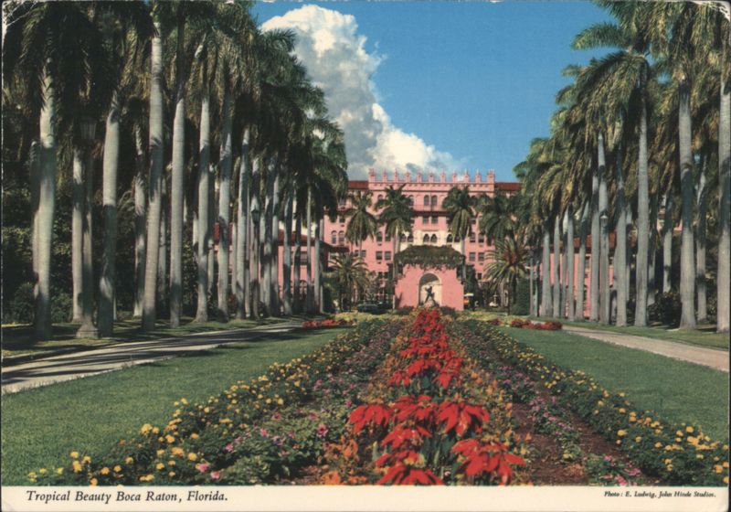 Boca Raton Club, Main Entrance, Florida E. Ludwig, John Hinde Studios