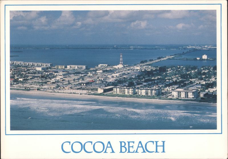 Cocoa Beach, Aerial View Florida Jeff O'Connell