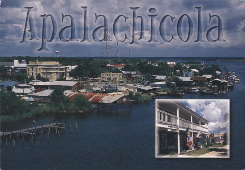 Apalachicola, Florida Waterfront View M. Traver