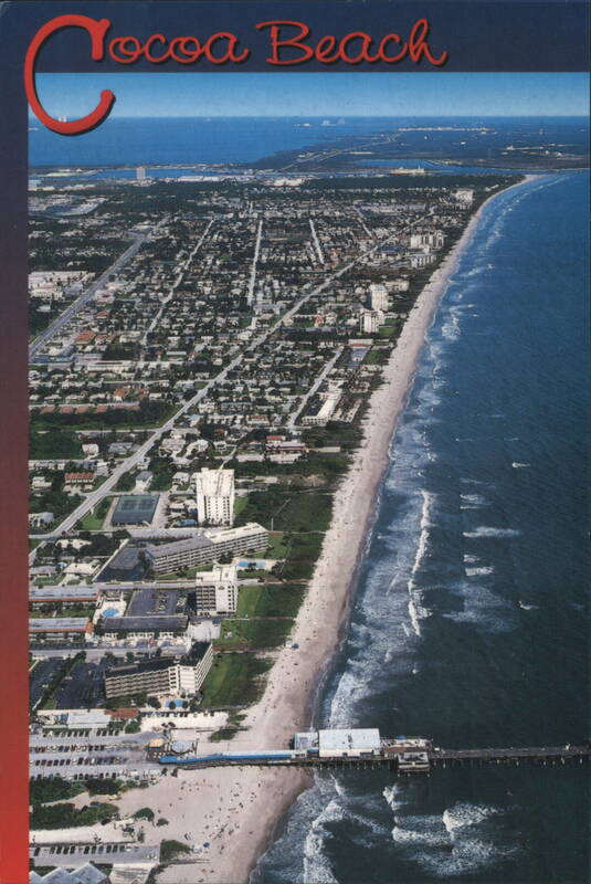 Cocoa Beach, Florida - Aerial View with Pier John Nyberg