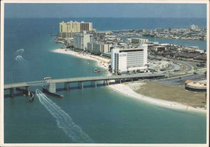 Clearwater Pass Bridge & Hilton Hotel, Clearwater Beach Florida