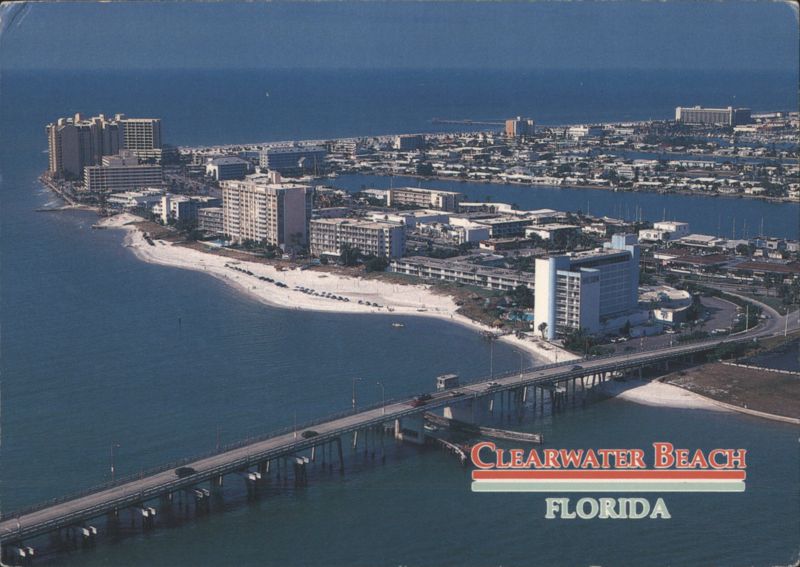 Aerial View, Clearwater Beach and Causeway, Florida