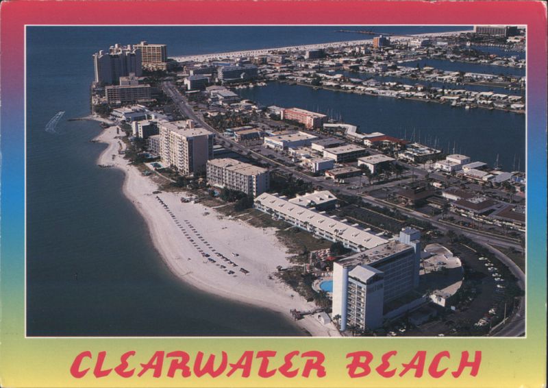 Aerial View of Clearwater Beach Florida M. Traver