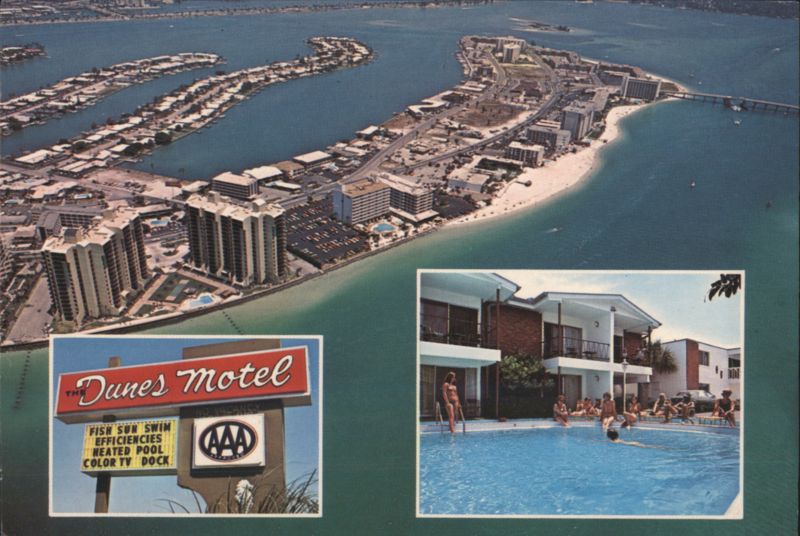 The Dunes Motel, Clearwater Beach, FL Florida Jerry Cook