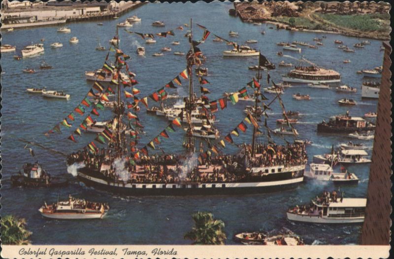 Colorful Gasparilla Festival, Tampa, Florida