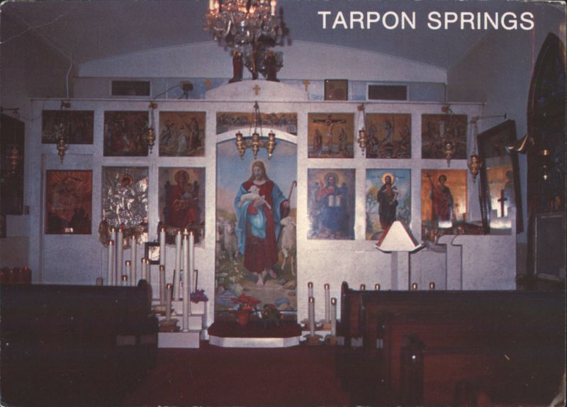 Interior of Saint Michael Shrine, Tarpon Springs Florida