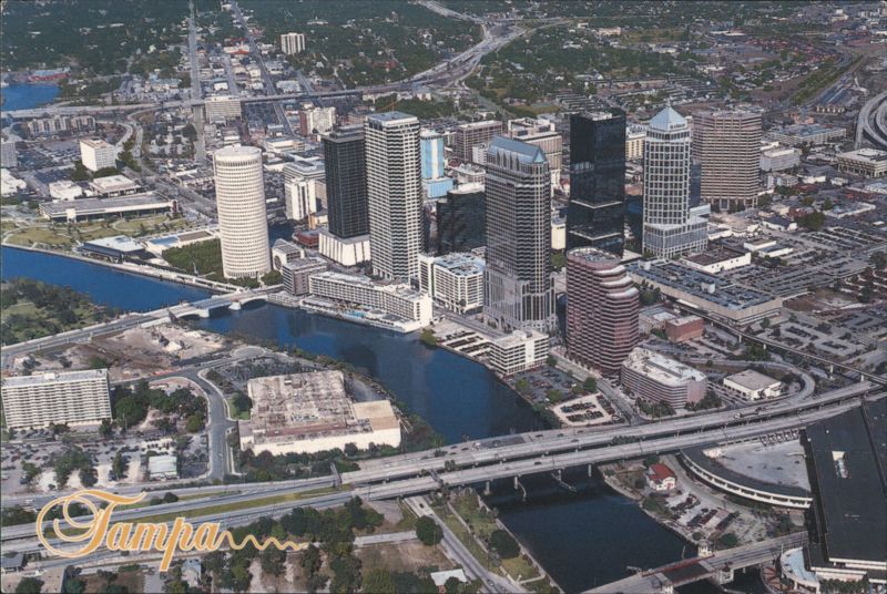 Tampa, Florida Skyline and Hillsborough River John Nyberg