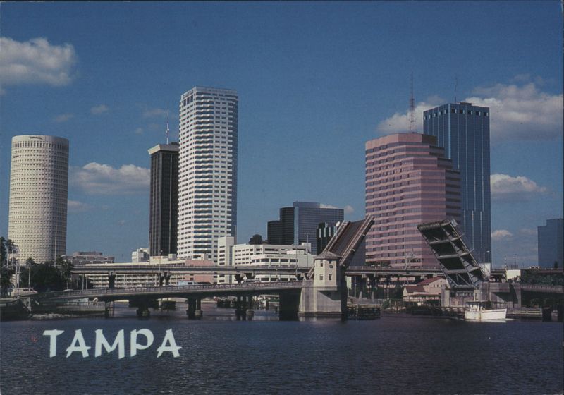 Tampa Skyline and Drawbridge Florida Richard Stockton