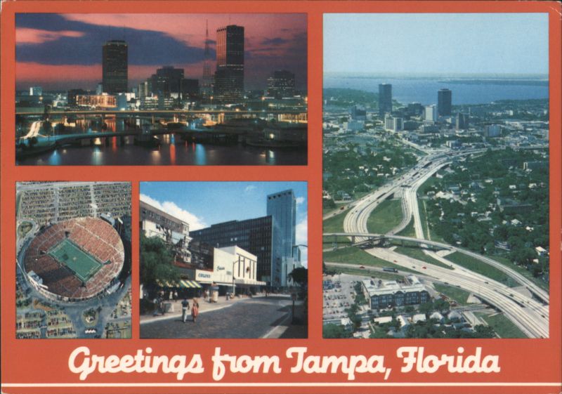 Greetings from Tampa, Florida - City Views & Stadium