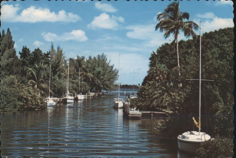 Sailboats on a Quiet Waterway, Siesta Key Florida