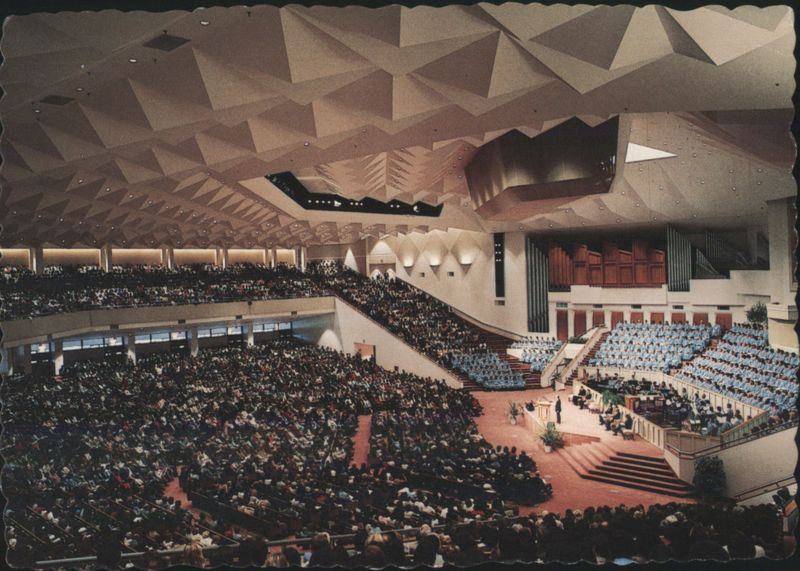 Interior of Worship Center, First Baptist Church, Orlando Florida