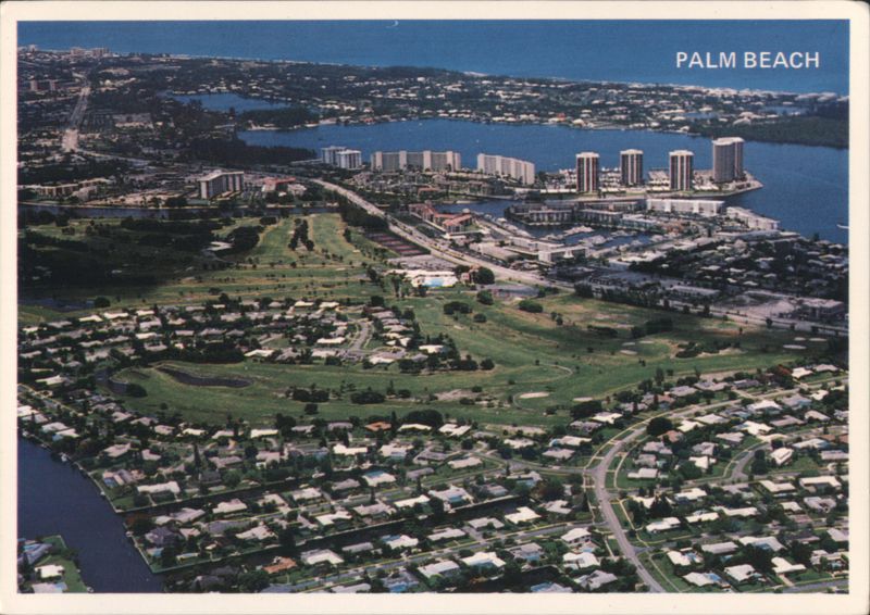 Palm Beach, FL, Old Port Cove Aerial View Florida
