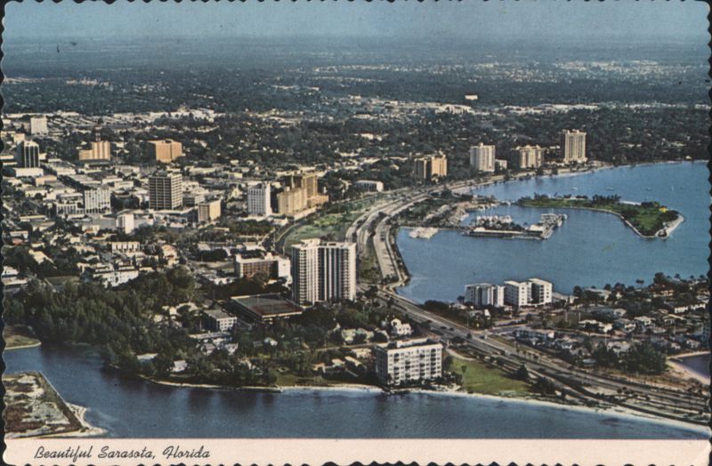 Aerial View, Sarasota, Florida, Bay Front Drive D. Stanfield