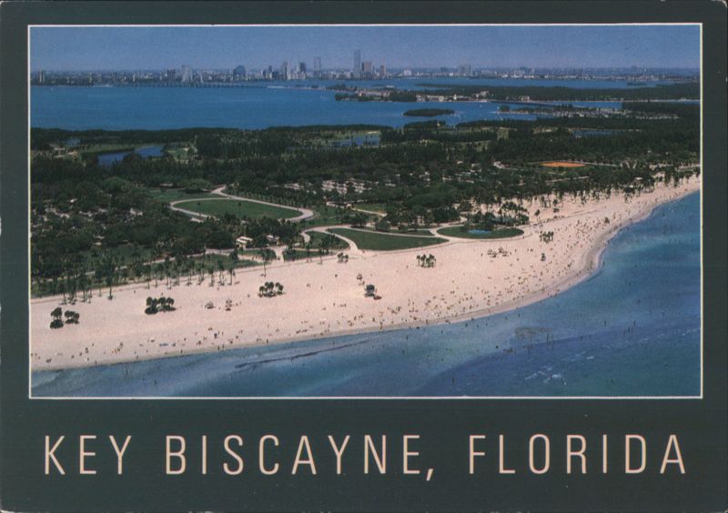 Key Biscayne, Florida - Crandon Park Aerial View D. Noble
