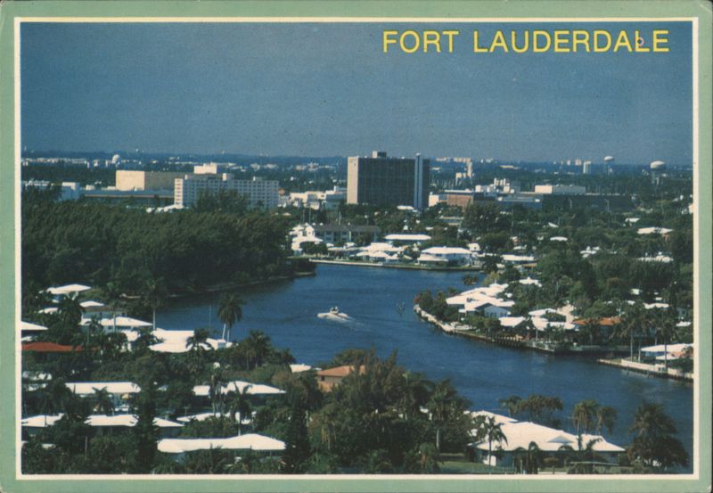 Fort Lauderdale, New River Aerial View Florida