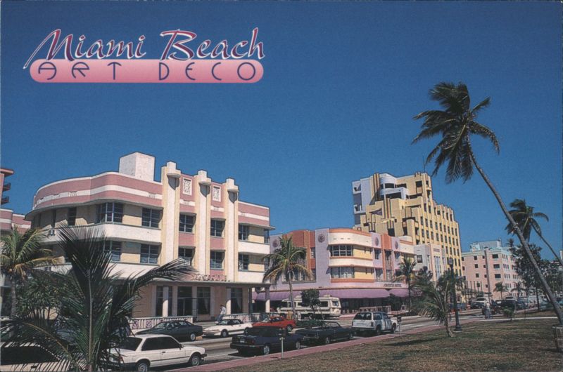 Miami Beach Art Deco Hotels, Ocean Drive Florida