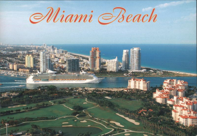 Miami Beach, Cruise Ship and Coastline Florida Martin Gordash