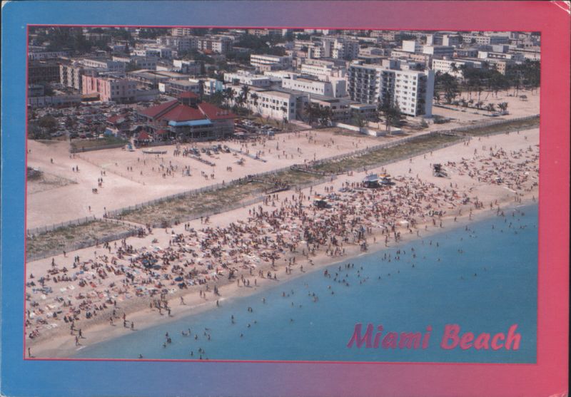 Aerial View of Crowded Miami Beach, Florida James Blank