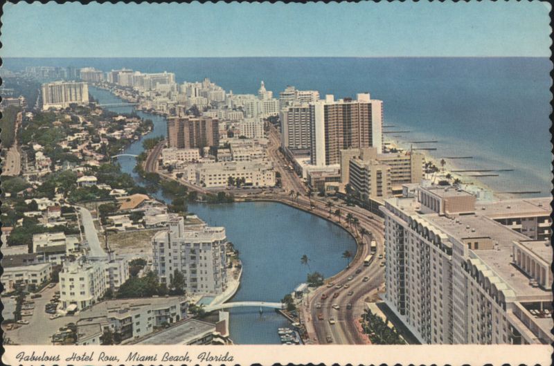Fabulous Hotel Row, Miami Beach, Florida