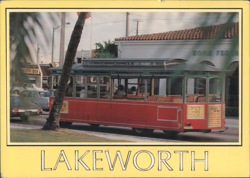 Lakeworth Trolley-Style Bus Lake Worth Florida