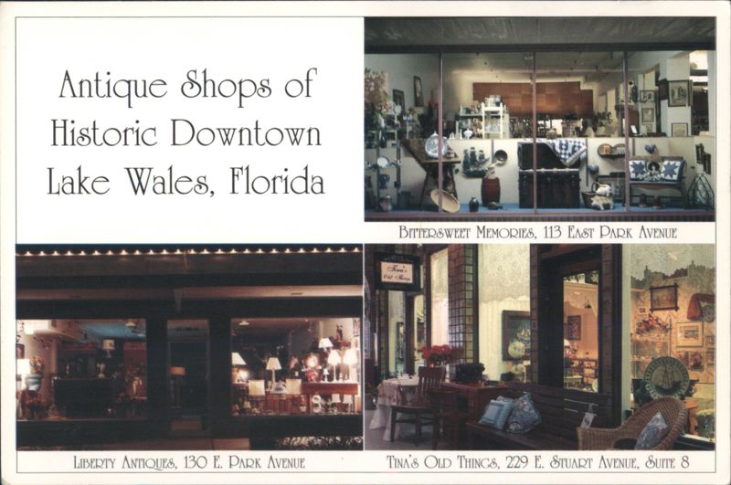 Antique Shops of Historic Downtown Lake Wales, Florida