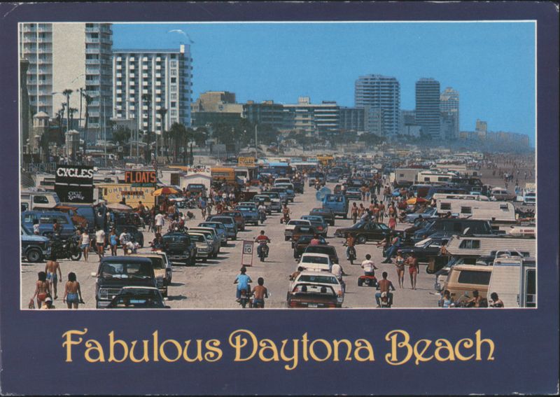 Fabulous Daytona Beach, Automobiles on the Sand Florida