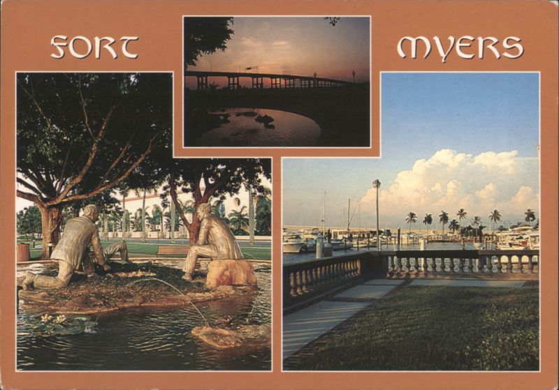 Fort Myers, Florida - Bridge, Sculpture, Waterfront