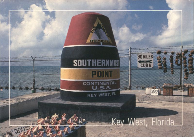 Southernmost Point Marker, Key West, FL Florida D. Noble