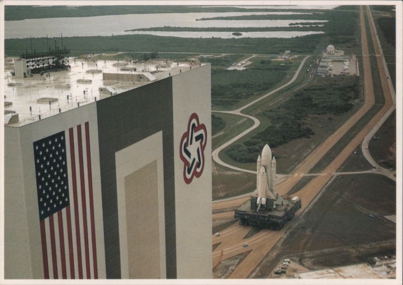 Space Shuttle Rollout at Kennedy Space Center Florida