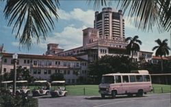 The new and old Boca Raton Club, Boca Raton, Florida Postcard