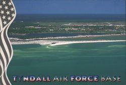 Tyndall Air Force Base, Florida, Aerial View Postcard