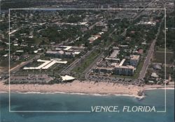Aerial View of Venice, Florida Postcard