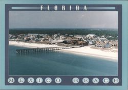 Mexico Beach, Florida, Pier and Shoreline Postcard