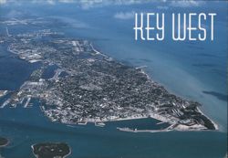 Key West, Florida, Aerial View Postcard