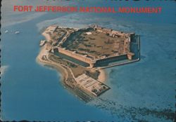 Fort Jefferson National Monument, Aerial View Postcard