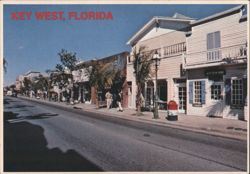 Duval Street, Old Key West, Florida Postcard