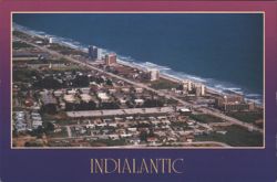 Aerial View of Indialantic, Florida Postcard