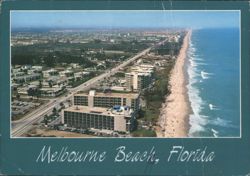 Aerial View, Melbourne Beach, Florida Postcard