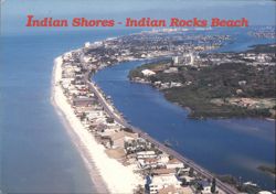 Indian Shores - Indian Rocks Beach, Aerial View Postcard